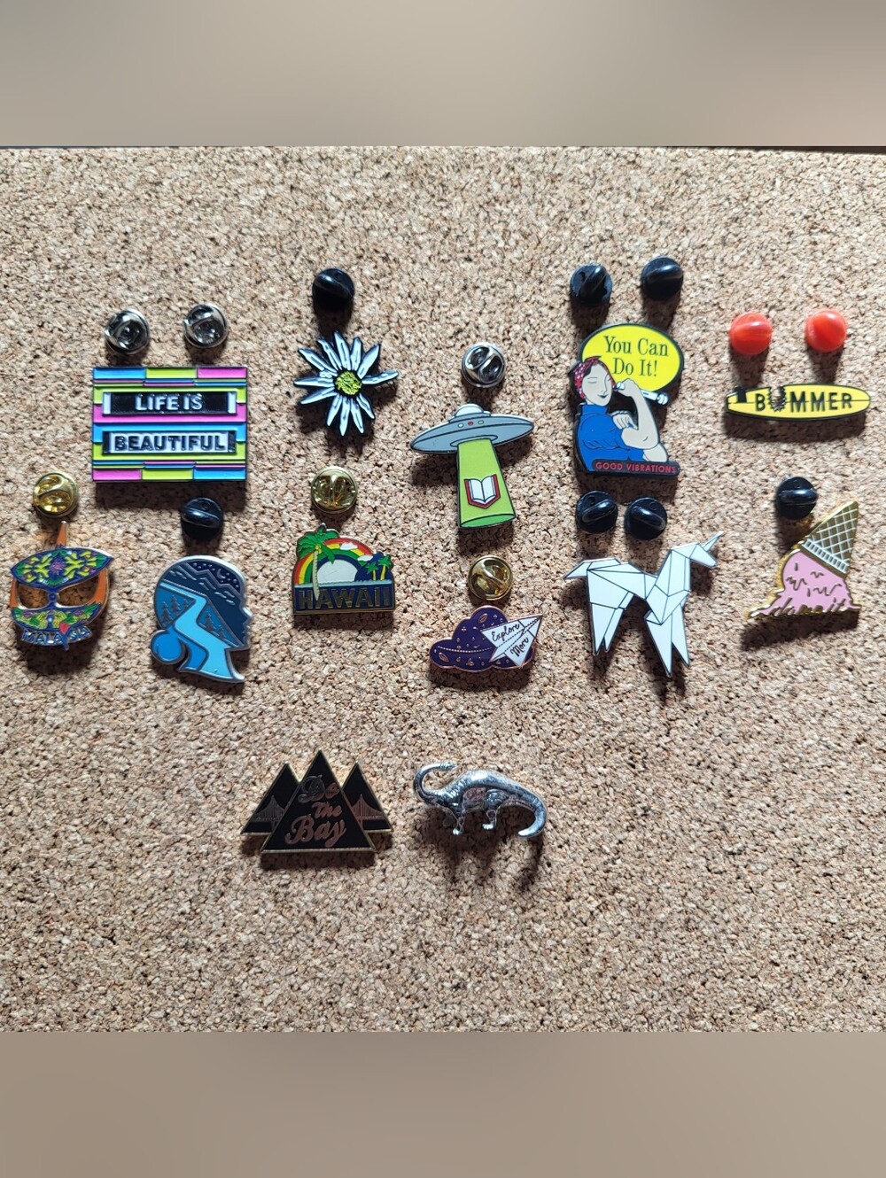 Enamel Pin Set of 13 - Assorted Variety